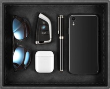 SITHON Taschenleerer, Kunstleder Tablett Organizer Ablage Aufbewahrungsbox