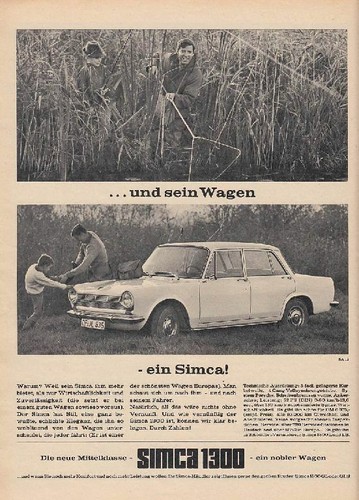 Simca 1300 reklame - simca,