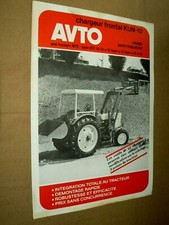 Prospekt Traktor AVTO Lader KUN 10 Traktor Traktor Prospekt Brochure 