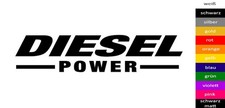 20cm DIESEL POWER Sticker