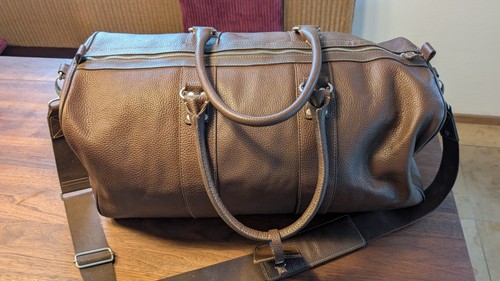 Tchibo leder weekender - tchibo, leder-weekender