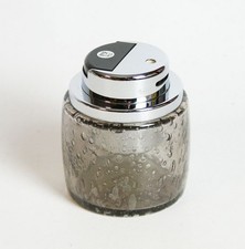 #10577 - 70er Jahre Erhard Tischfeuerzeug - Rauchglas mit Luftblasen