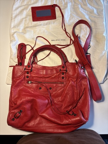 Balenciaga city bag rot leder - bag,,