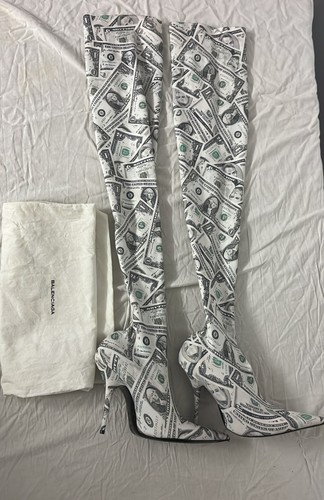 Balenciaga knife dollar print - balenciaga,