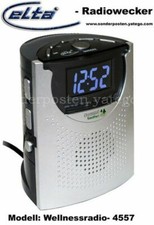 Elta 4557 Wellness Tisch Uhrenradio Radio Uhr Wecker LED LCD UKW Snooze Sleep 02