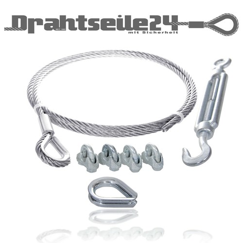 Stahlseil 2mm 3mm 4mm 5mm - , 6mm