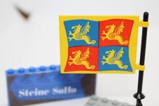 Lego (c) 1x Fahne - Flagge - 2525px5 - Ritter / Drachen - 6x4 - Castle