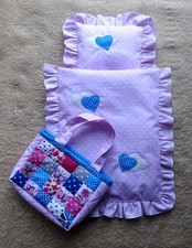 Puppenbettwäsche 2 tlg mit