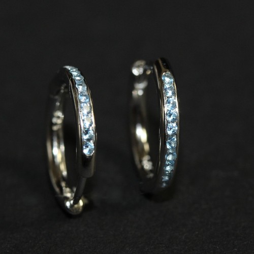Creolen silber 925 blauen - silber,