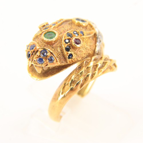 Vintage 18k gold schlangenring - 18k,