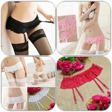 SeXy Strapsenhalter Strumpfhalter Strapsgürtel Strumpfgürtel Spitze GoGo XXS S M