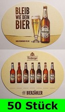 50 Stück Bierdeckel Freiberger - Bleib wie dein Bier - Bierzähler - Bar Theke