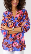 NEU: BLUSE RETRO BLUMENPRINT