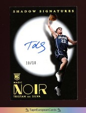 /10 Tristan da Silva 2025 Panini Noir Magic RC Rookie ON CARD Auto Autograph