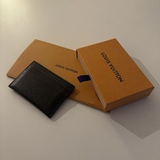 Louis Vuitton Kartenetui | Porte-Cartes Double | Taiga Leder Noir | M32730