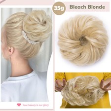 100% WIE ECHTHAAR Dutt Hair Bun Haargummi Zopf Scrunchie Haarteil Hair Extension