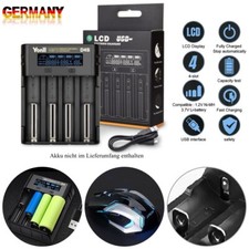 4 Slots AA AAA Akku Ladegerät