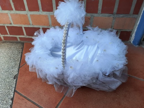 Korb weiß hochzeit - •,