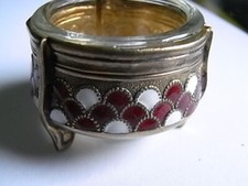 Antike Kleine Schale USSR für Kaviar Emaille