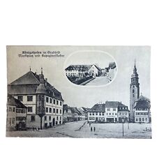 Postkarte AK Königshofen im Grabfeld Marktplatz Kapuzinerkloster Ungelaufen