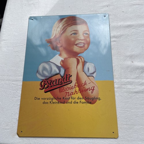 Brandt zwieback blechschild - brandt,
