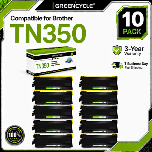 10pk tn350 black - black, toner