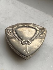 Wunderschöne Jugendstil Pillendose Silber 800er