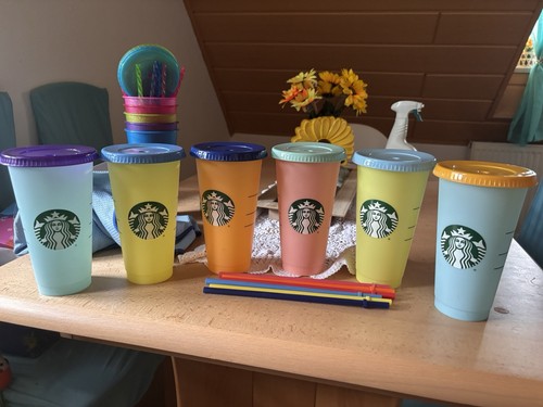 Starbucksbecher set bunt - set,