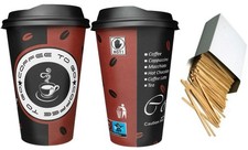 Kaffee Hartpapier + Deckel