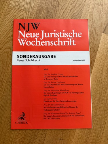 Fachzeitschrift njw - fachzeitschrift,