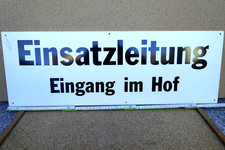 DDR Schild ? Deutsche Volkspolizei ? Feuerwehr? Einsatzleitung