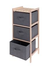 Holz standregal mit stoff - mit, 3