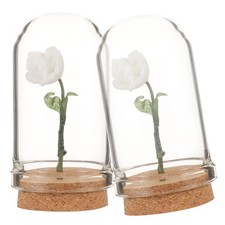 2pcs Miniaturblume in Glas