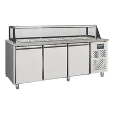 Gastro Saladette m Glasaufsatz