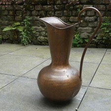 50er Jahre massiv Kupfer Schirmständer große Kanne ca. 52 x 38 cm inkl. DHL