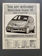Brabus Mercedes A-Klasse W168 Tuning BOT - B 9 1997 Vintage Ad Werbung Reklame