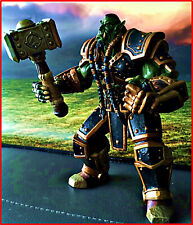 WOW WORLD OF WARCRAFT 3 -THRALL ORC WARCHIEF MIT WAFFE VON BLIZZARD 2001