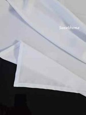 Tischdecke weiß Stoff Tischtuch 140/200 cm. für Esszimmer, Gastronomie NEU