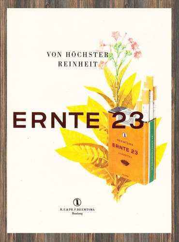 Reemtsma ernte reklame - reemtsma,