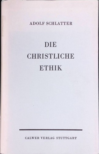 Die christliche ethik - die,