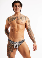 N2N BLACK ZEBRA SPORT BRIEF SIZE M 32"-34" BZ50