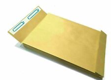 50 Faltentaschen B4 - 4 cm Standboden - Faltentasche, Haftklebung, 130g/m² Braun