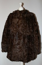 * Kürschnermeisterarbeit * Damen Kalbfell-Pelzmantel Kurzmantel Gr. 40 Braun