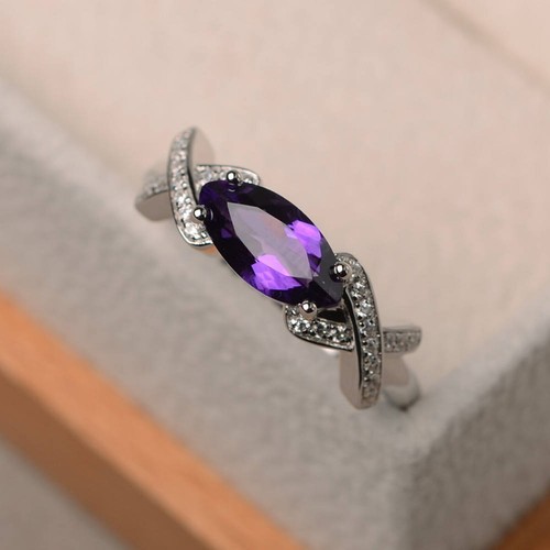 Lila amethyst ring edelstein - lila, ring,