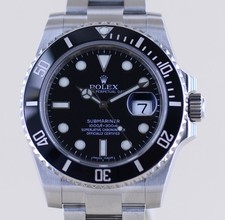 Rolex Uhr Submariner 116610LN Date Keramik Taucheruhr Diver Klassiker B+P