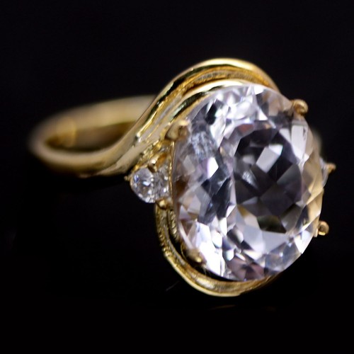 Light pink morganite - light, ring