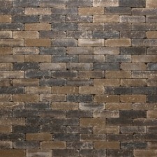 Pflastersteine Riemchen Beton gerumpelt | 7,3cm | Braun-Anthrazit