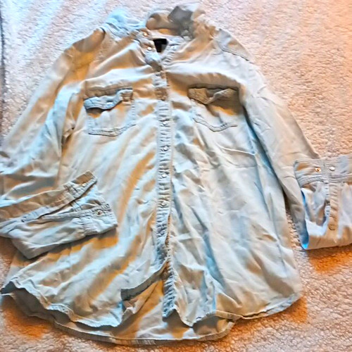 Amisu damen denim bluse - denim,