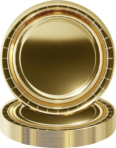 Stück gold pappteller - stück,