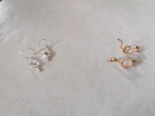 2 Paar + Ohrringe + Ohrstecker + neu + Schlangen + Gold/Silber(farben) + Gothic